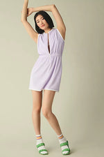 Terry Cinch-Waist Dress ~ Lilac