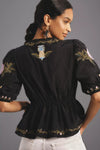 Winter Garden Embroidered Top