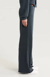 Wide Leg Womens Pocket Sweatpants ~ Charcoal