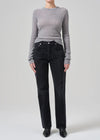 Alessia Crewneck Sweater ~ Dark Heather Grey