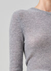 Alessia Crewneck Sweater ~ Dark Heather Grey