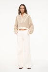 Cropped Hampton Sweater ~ Breeze Creme