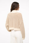 Cropped Hampton Sweater ~ Breeze Creme