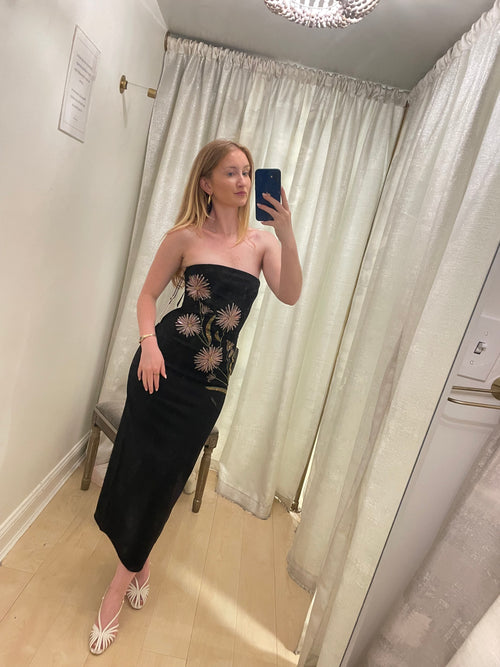 Brooke Dress Dahlia Daydream ~ Black