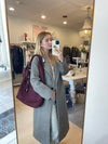 Bryce Chevron Oversized Coat