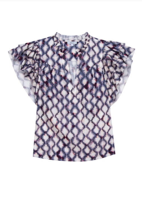 Calista Top ~ Iris Shibori