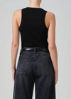 Isabel Rib Tank ~ Black