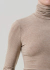 Cardene Turtleneck ~ Chiltern and Oatmeal Stripe