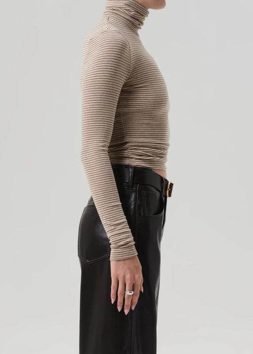 Cardene Turtleneck ~ Chiltern and Oatmeal Stripe