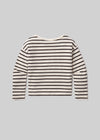 Boat Neck L/S ~ Chocolate Stripe