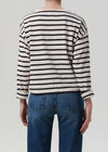 Boat Neck L/S ~ Chocolate Stripe