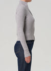 Zip Cardigan ~ Heather Grey