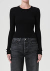 Alma Shrunken Crewneck~ Black