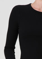 Alma Shrunken Crewneck~ Black