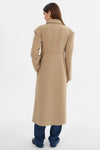 Aaliyah Textured Hourglass Coat ~ Beige