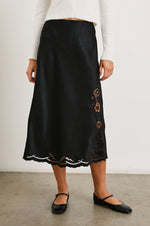 Anya Skirt ~ Black Eyelet