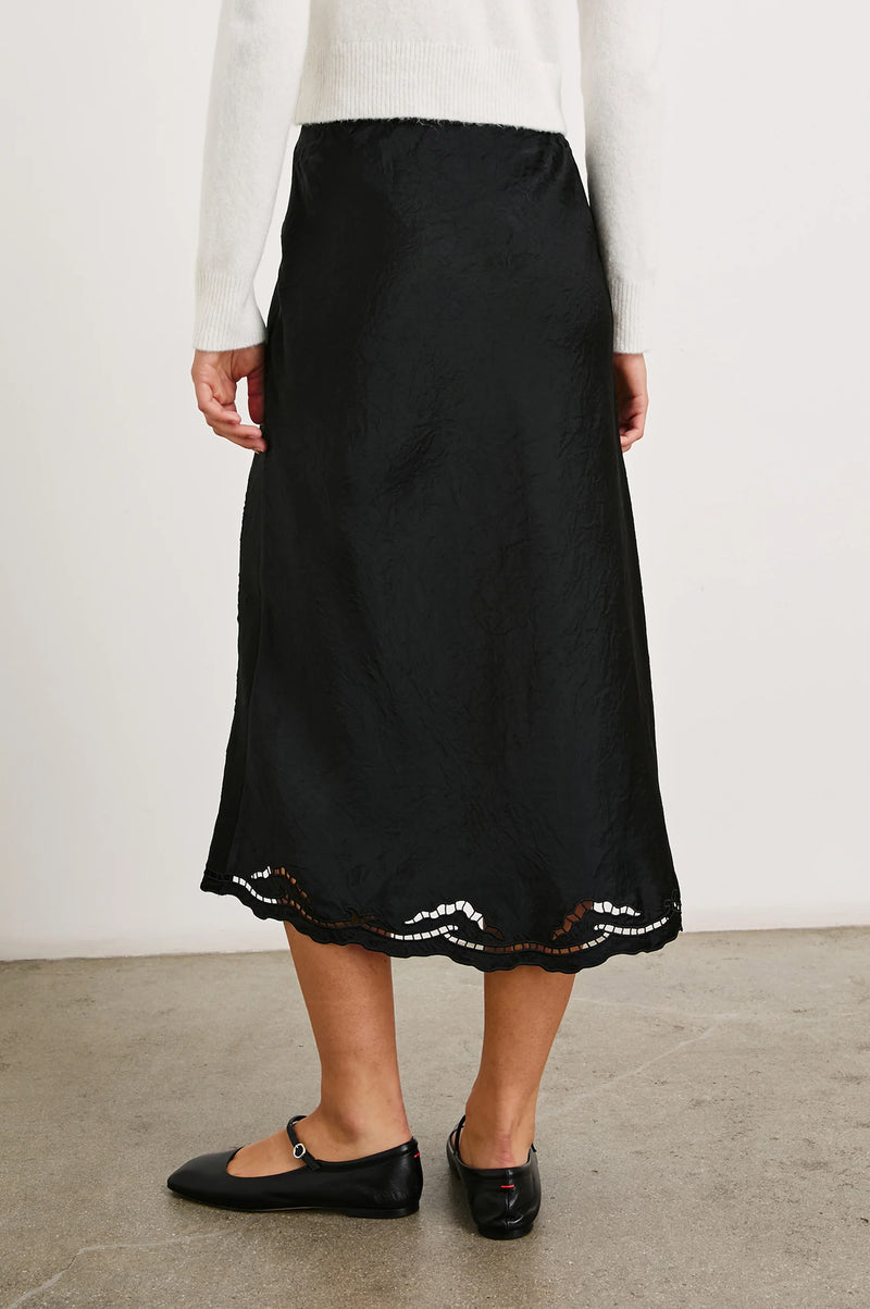 Anya Skirt ~ Black Eyelet