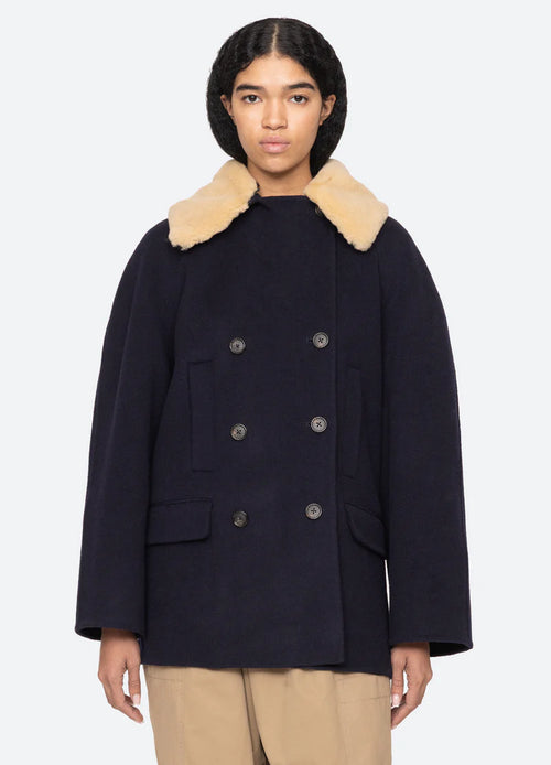 Astra Peacoat ~ Navy
