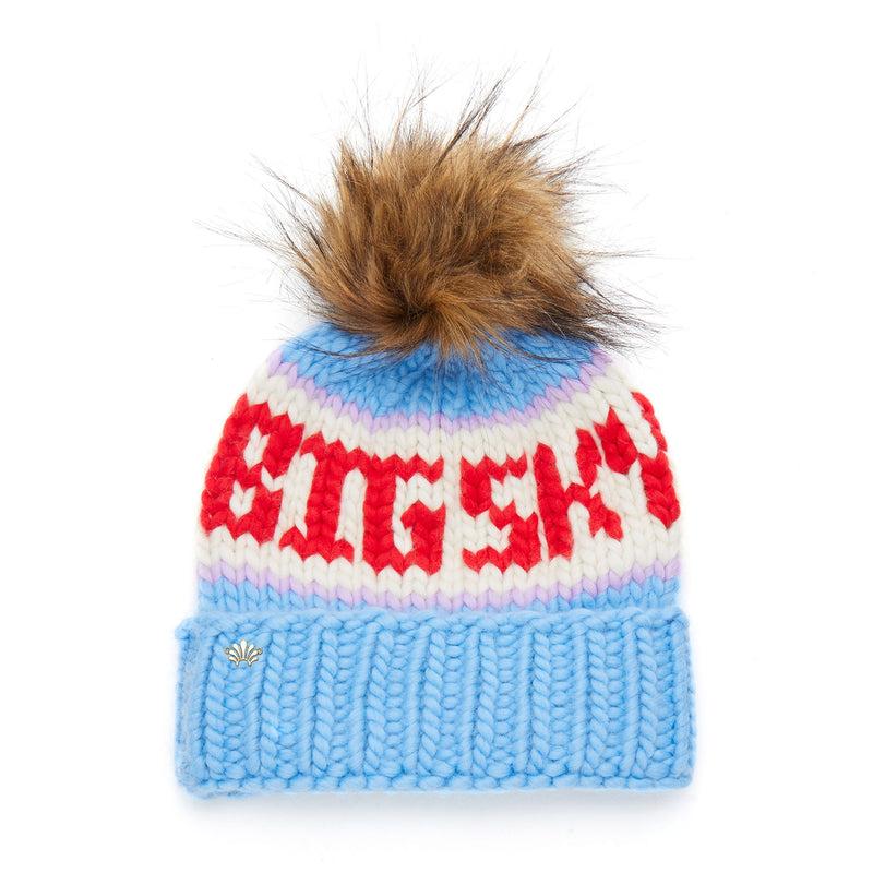 The Big Sky Beanie ~ Sky Blue Multi