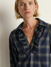 Beckett Blouse ~ Starry Night Plaid