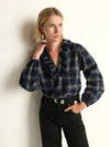 Beckett Blouse ~ Starry Night Plaid
