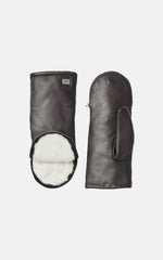 Betrice Faux Fur Lined Leather Mittens