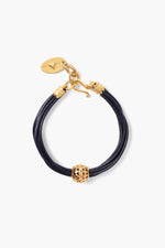 James Leather Bracelet ~ Black