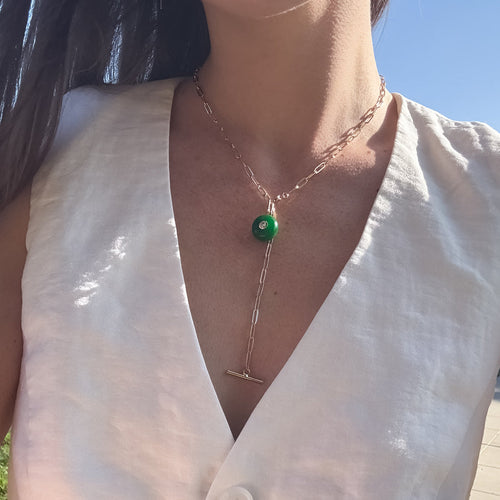 Bon Bon Green Jade Charm