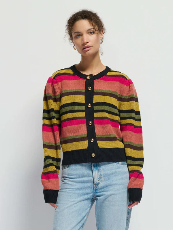 Carmela Cardigan ~ Vintage Stripe