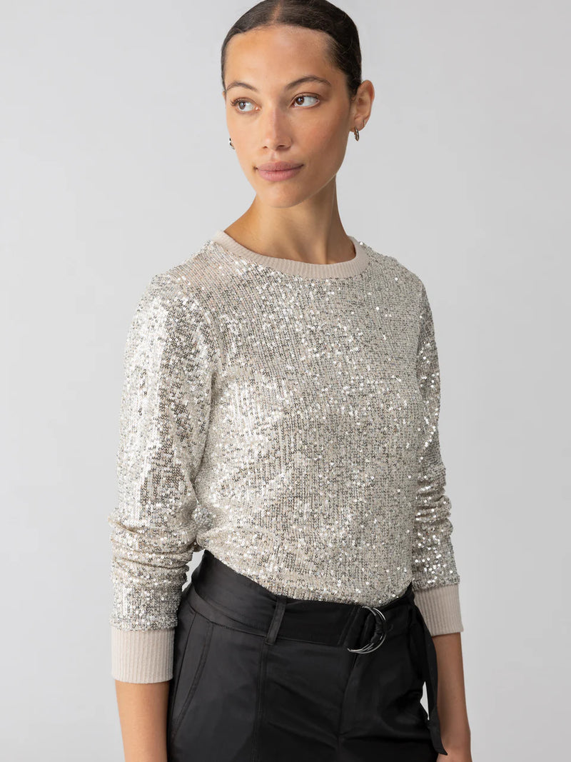 Sparkle Together Top ~ Champagne