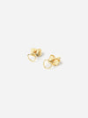 Vermeil Open Heart Studs