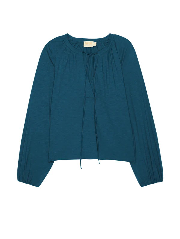 Chiara Long Sleeve ~ Italian Sea