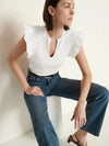 Christa Ruffle Top