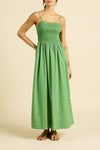 Carmen Dress ~ Green Medallion