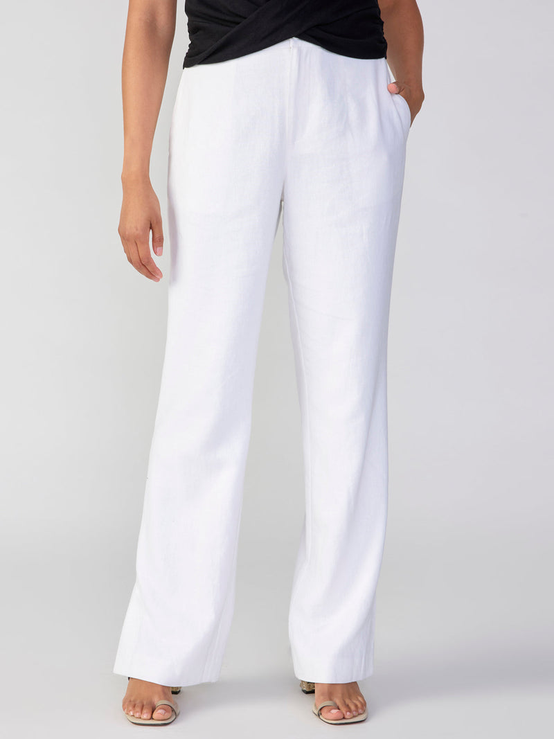 Noho Trouser Semi High Rise Pant ~ White