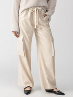 Pull-On Sequin Cargo ~Frosted Almond