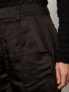 Sahara Satin Tappered Pant ~ Black