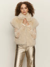 Silky Fur Vest ~ Almond Cream