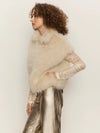 Silky Fur Vest ~ Almond Cream