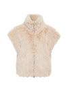 Silky Fur Vest ~ Almond Cream