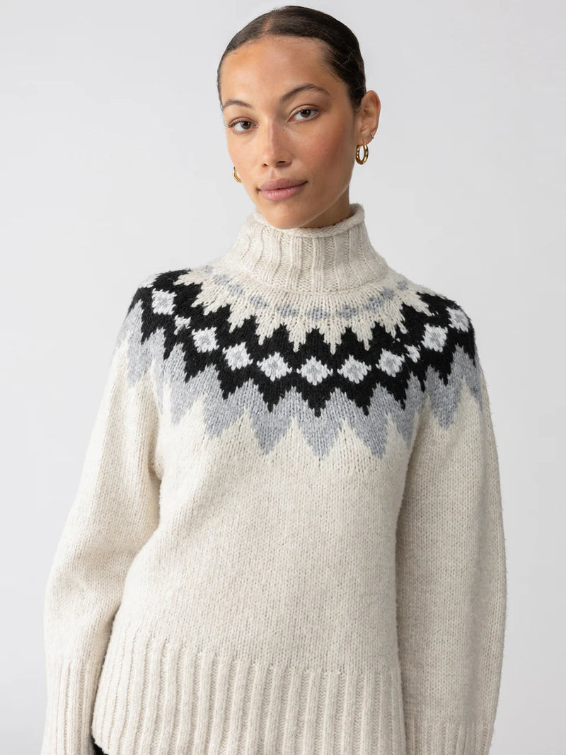 Tis The Season Fairisle Sweater ~ Toasted Almond Multi