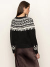 Fairisle Crewneck Cardi ~ Ink Multi