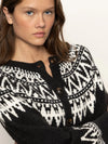 Fairisle Crewneck Cardi ~ Ink Multi