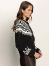 Fairisle Crewneck Cardi ~ Ink Multi