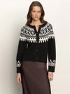 Fairisle Crewneck Cardi ~ Ink Multi