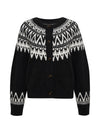 Fairisle Crewneck Cardi ~ Ink Multi