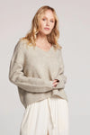 V-Neck Sweater ~ Toasted Coconut