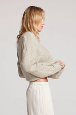 V-Neck Sweater ~ Toasted Coconut