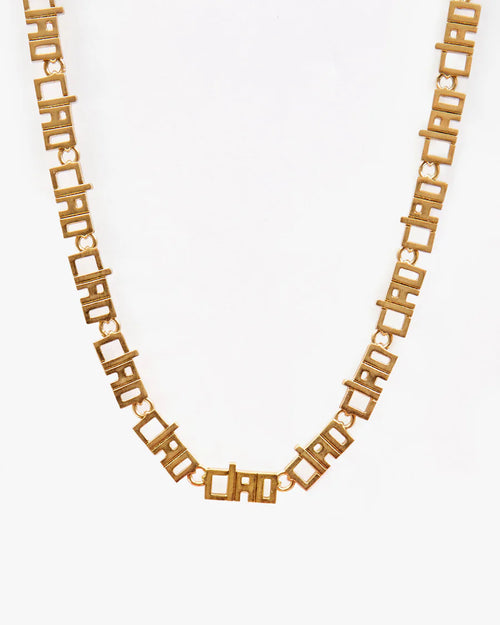 Ciao Chain Necklace ~ Vintage Gold