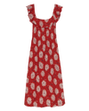 The Havana Dress ~ True Red Dancing Floral
